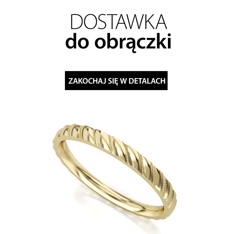 Złoty pierścionek bez diamentów 