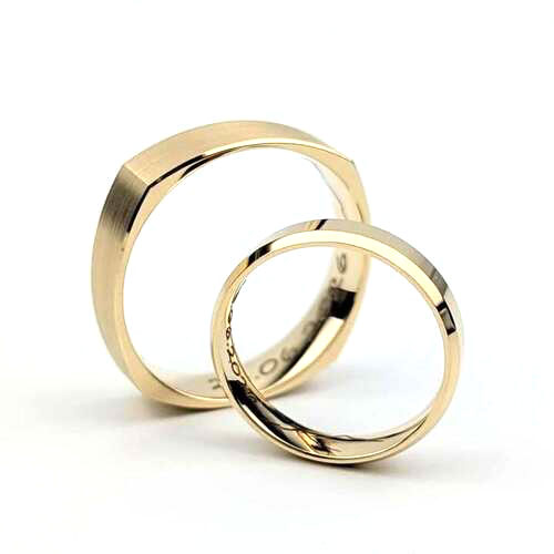 Geometryczne obrączki Dominiki i Mariusza